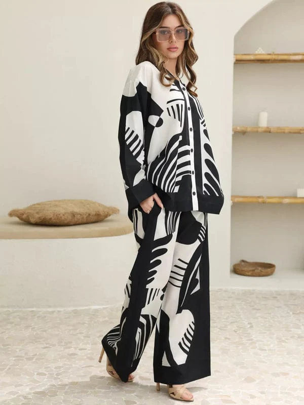 balck & white DIGITAL PRINT 2PC STITCHED FOR GIRLS