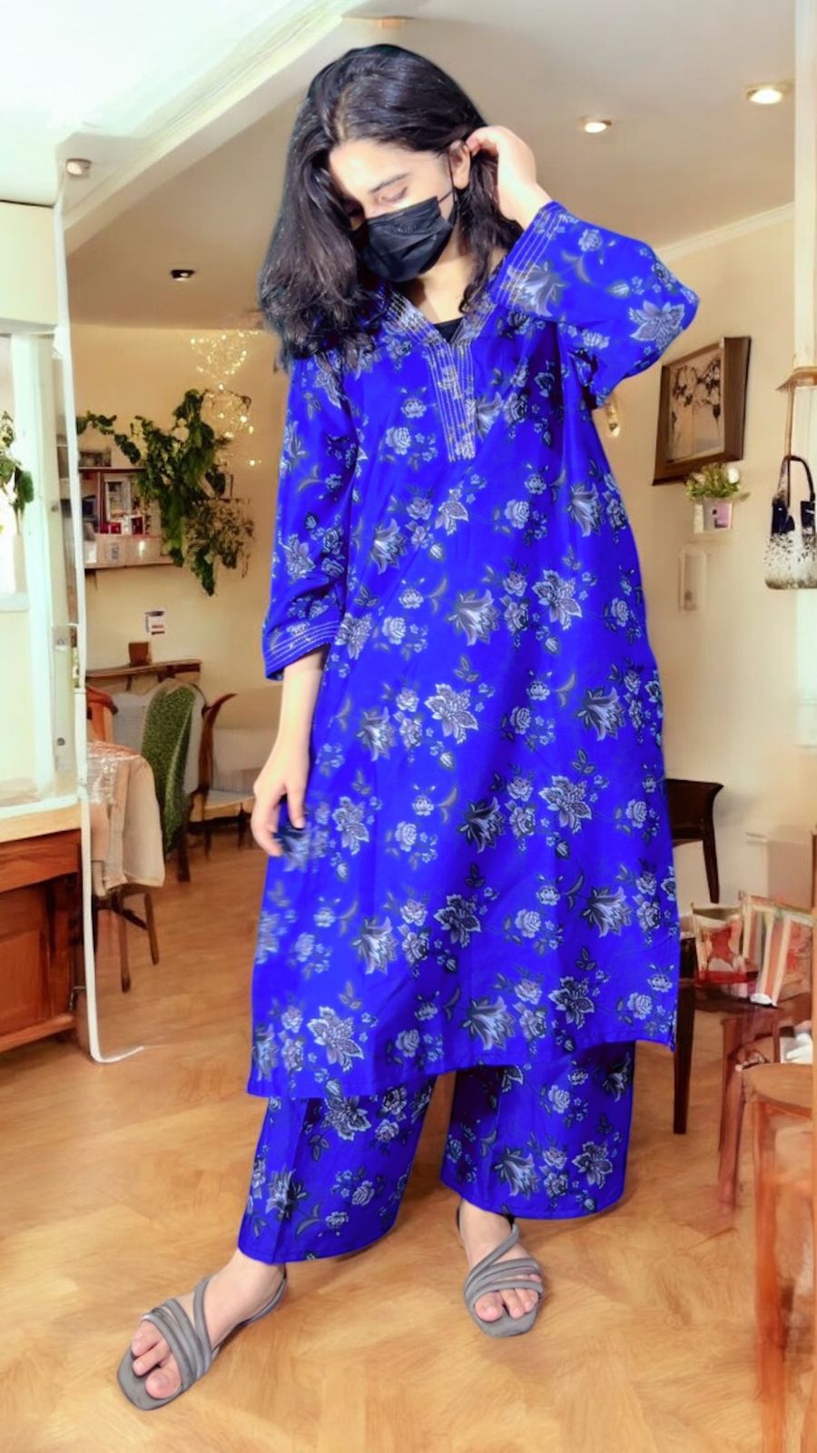Seerat digital print suit long length pocket style