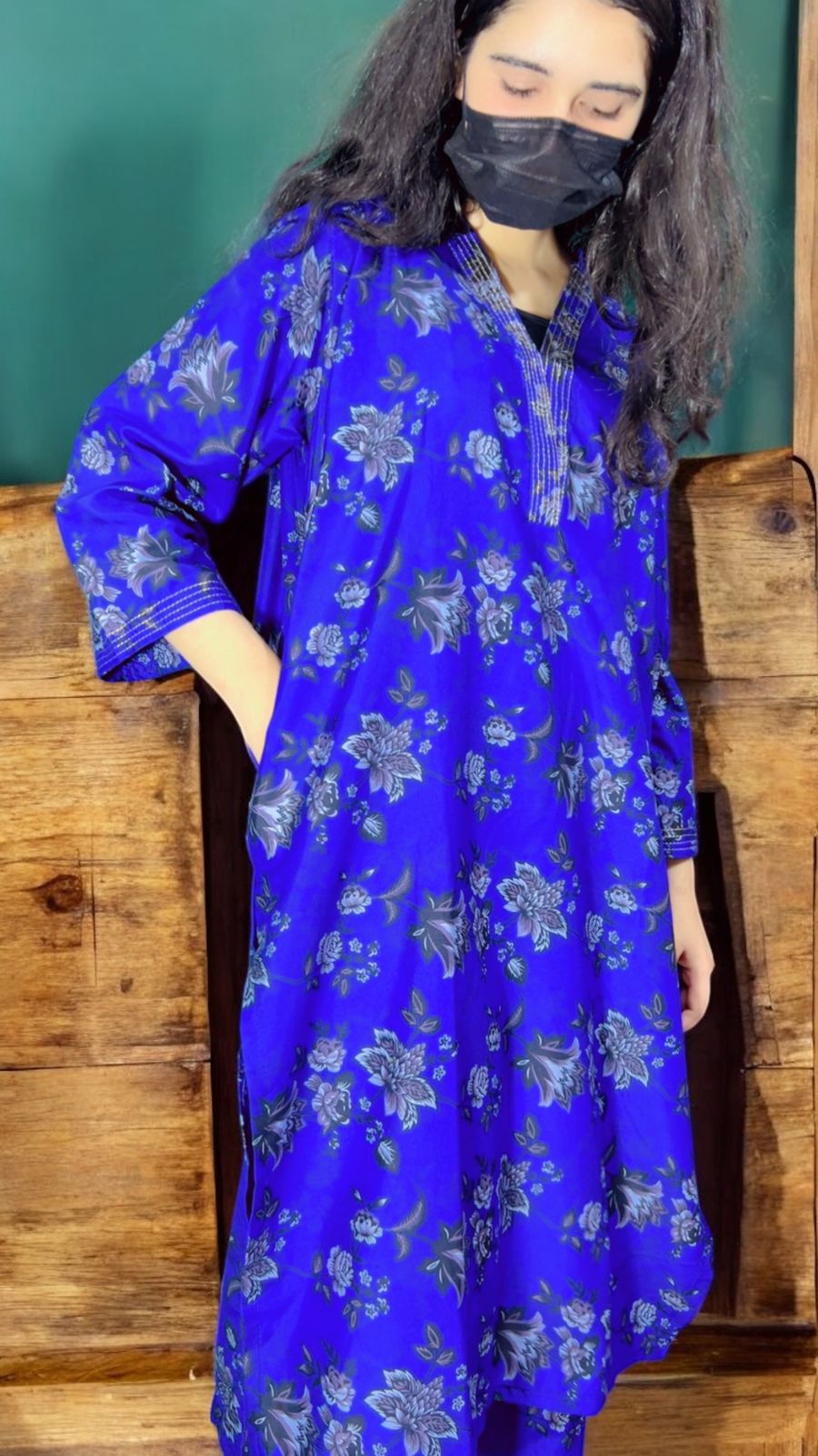 Seerat digital print suit long length pocket style