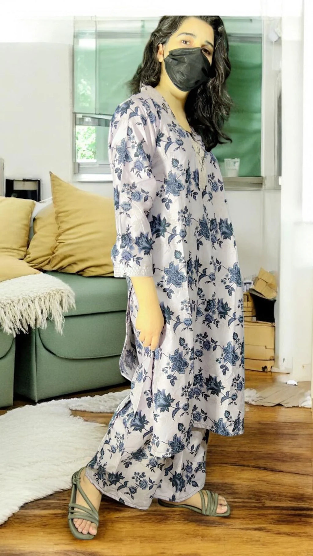 Seerat 2 digital print suit long length pocket style
