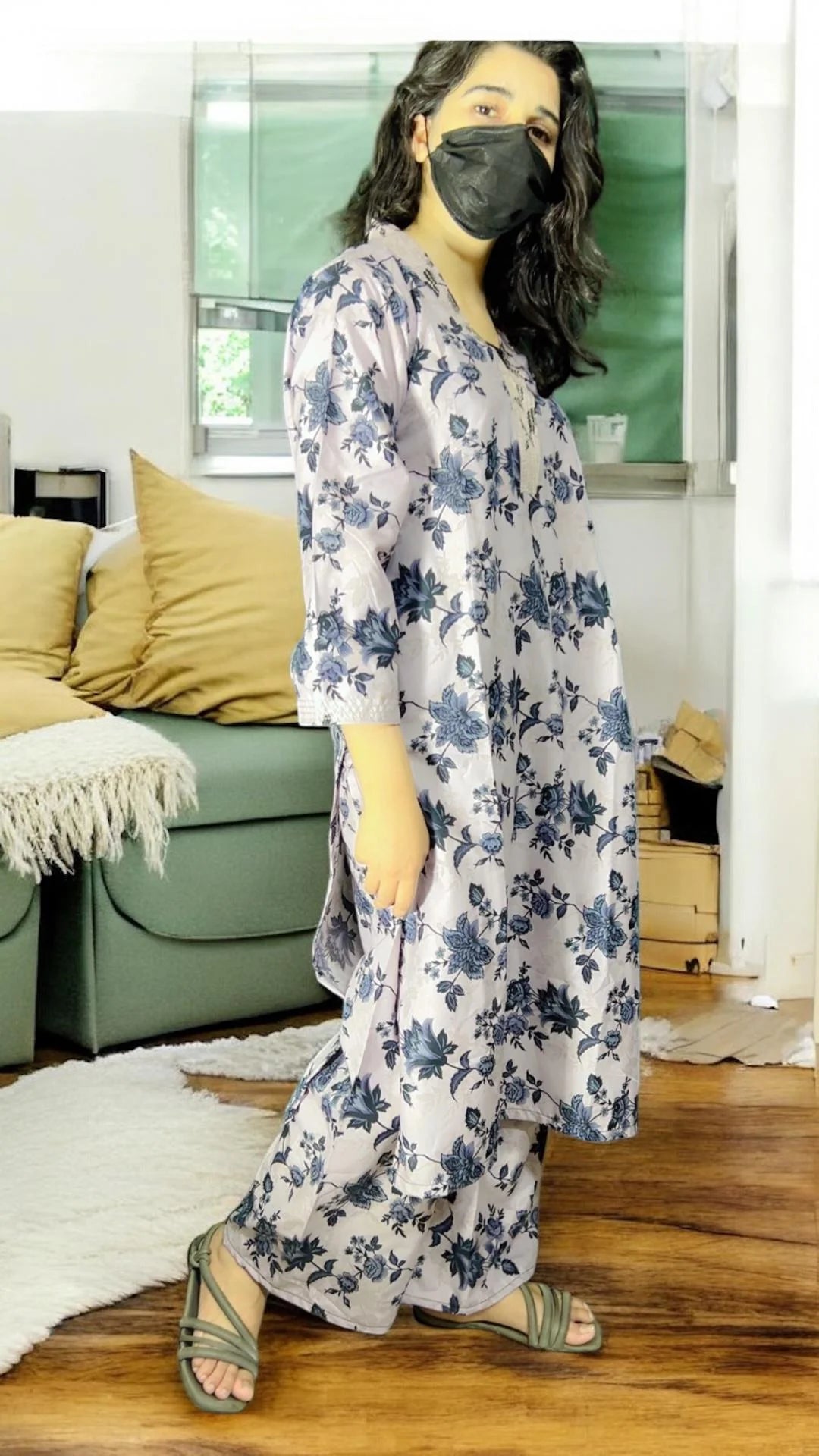 Seerat 2 digital print suit long length pocket style