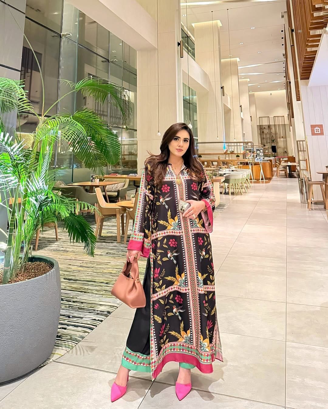 BLACK gulbhar  Digital Print Stitched 2-Piece