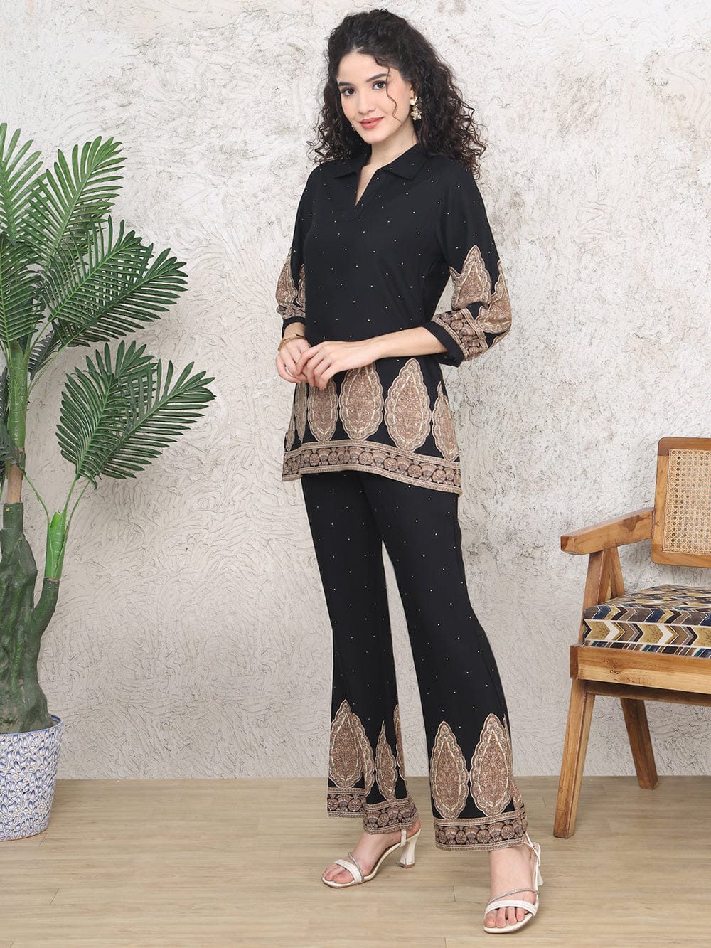 Blackish Grip Silk PRINT 2PC STITCHED